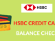 hsbc credit card balance check online