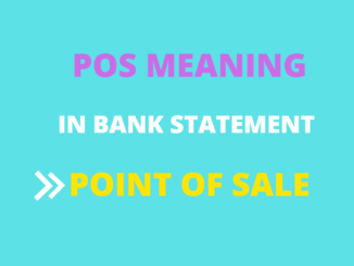 pos meaning in bank statement