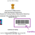 caste certificate number