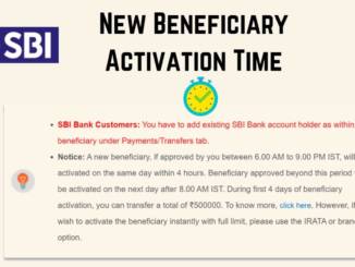 sbi new beneficiary activation time
