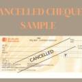 cancelled cheque sample