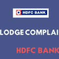 Lodge Complaint in HDFC Bank Online