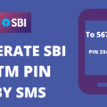 generate SBI ATM PIN by SMS