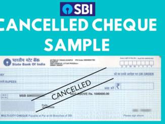 sbi cancelled cheque sample