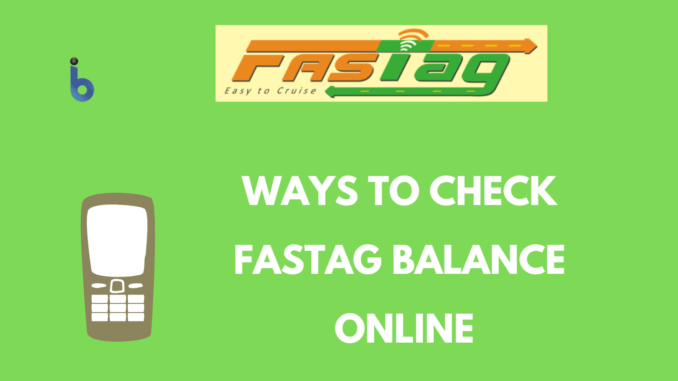 check fastag balance online