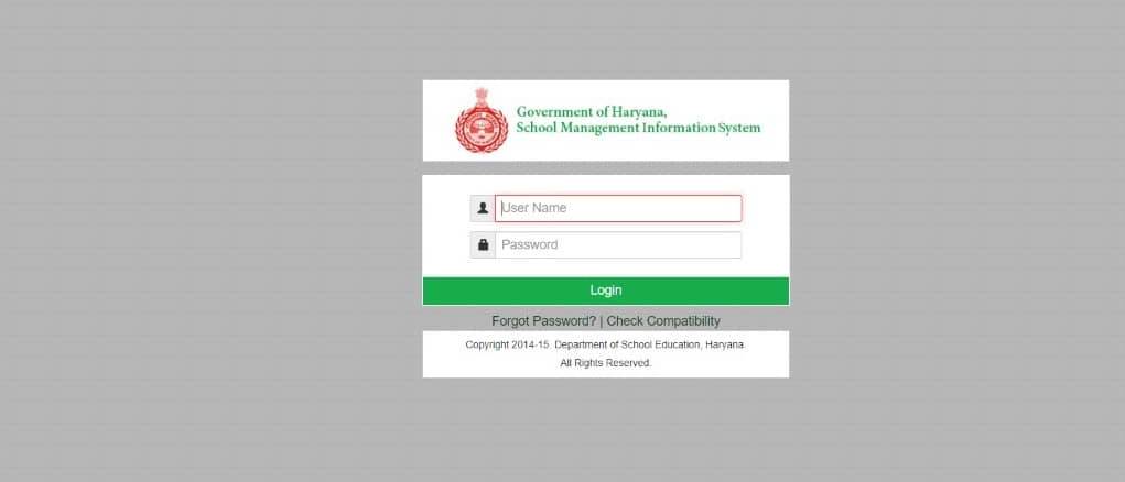 Saksham Haryana Education Portal Login