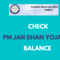 Check PM Jan Dhan Yojana Balance Online