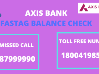 axis bank fastag balance check