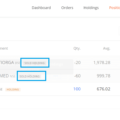 sold holding in zerodha