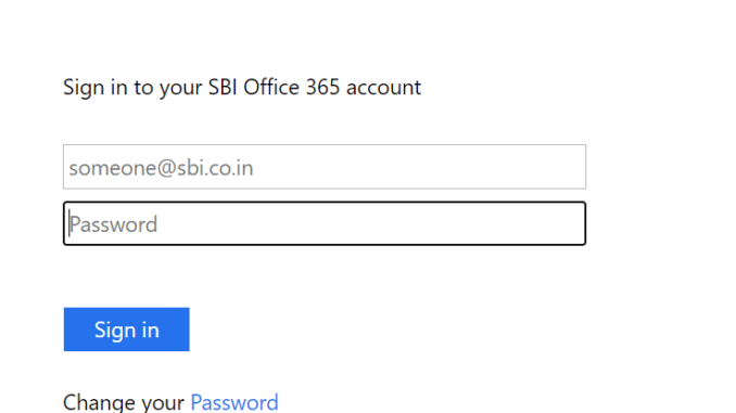 sbi office 365 account login