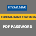 federal bank statement pdf password