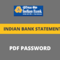 indian bank statement pdf password
