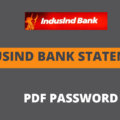 Indusind Bank Statement PDF Password