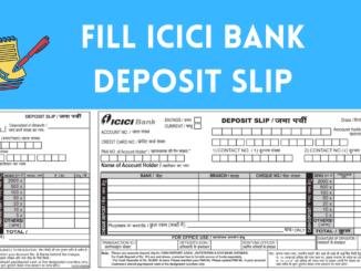 fill icici bank deposit slip