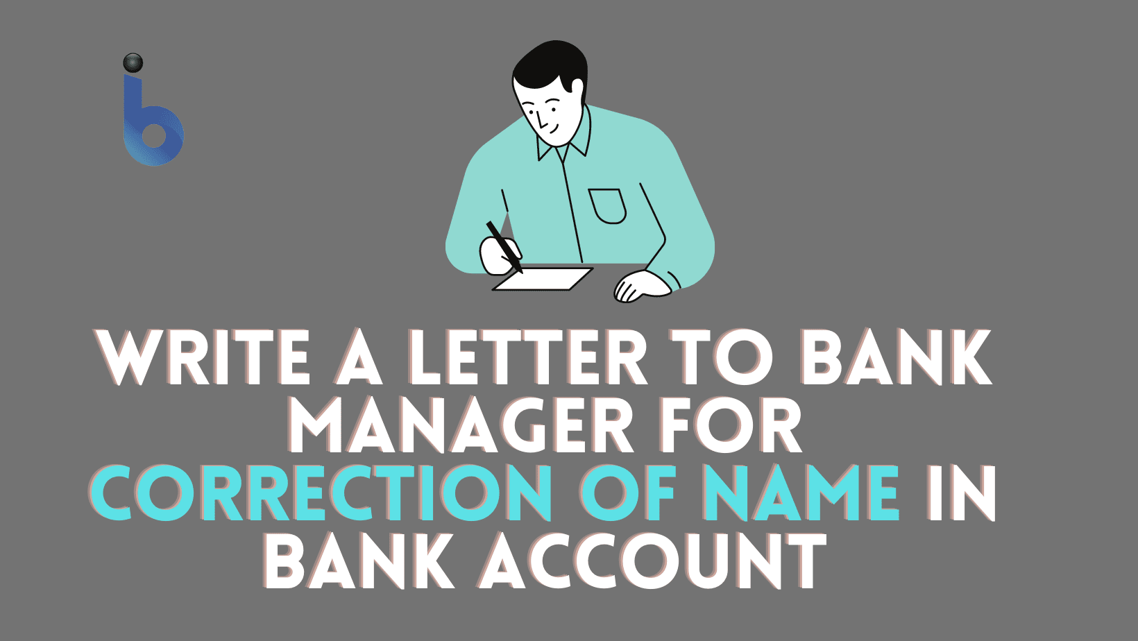 application letter for name correction in bank account