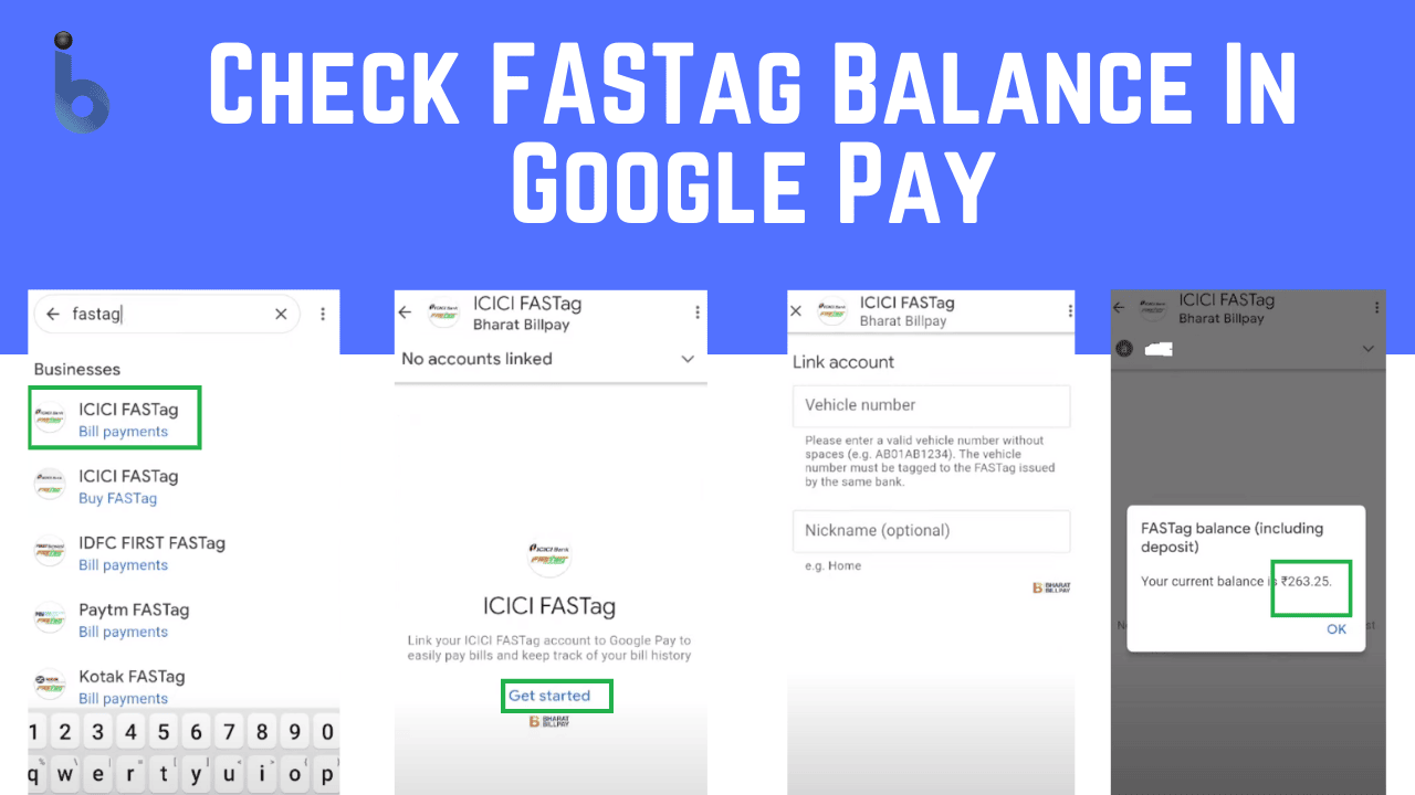 Check FASTag Balance In Google Pay