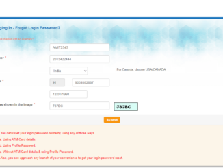 forgot login password online sbi