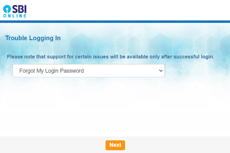 Forgot My Login Password onlinesbi