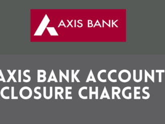 axis bank account closure charges