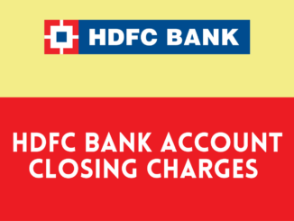 hdfc bank account closing charges