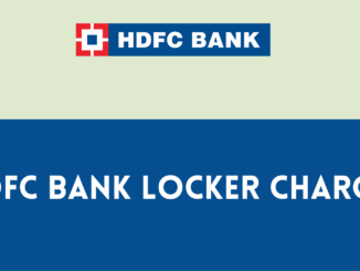 HDFC Bank Locker Charges