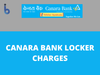 Canara Bank Locker Charges