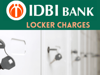 idbi bank locker charges