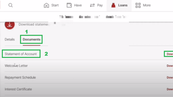 Download IDFC First Bank Loan Statement Online