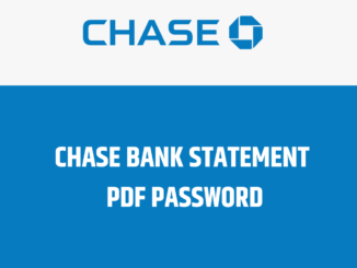 chase bank statement pdf password