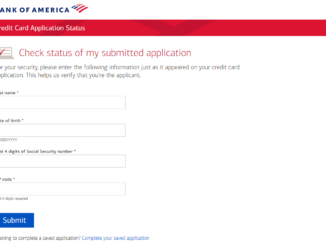 check bank of america credit card application status