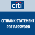 citibank statement password