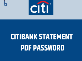 citibank statement password