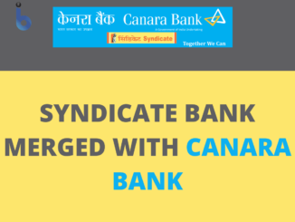 Syndicate Bank merged with canara bank