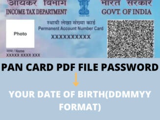 PAN Card Download PDF Password