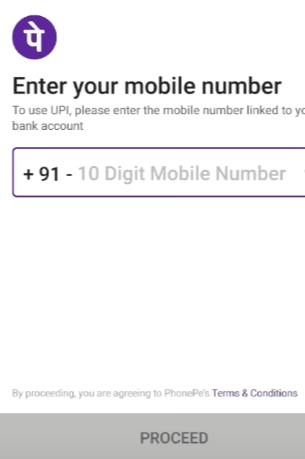 add mobile number phonepe