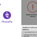 PhonePe Unable to Fetch Bank Balance Problem