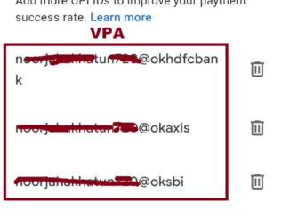 vpa in google pay