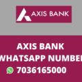 Axis Bank WhatsApp Balance Check Number