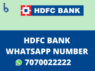 HDFC Bank Balance Check WhatsApp Number