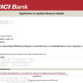 icici bank name change form