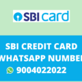 sbi credit card whatsapp number