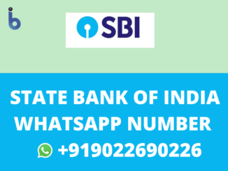 SBI WhatsApp balance check Number