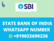 SBI WhatsApp balance check Number