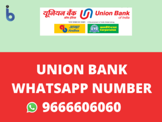 Union Bank of India Whatsapp Balance Check Number