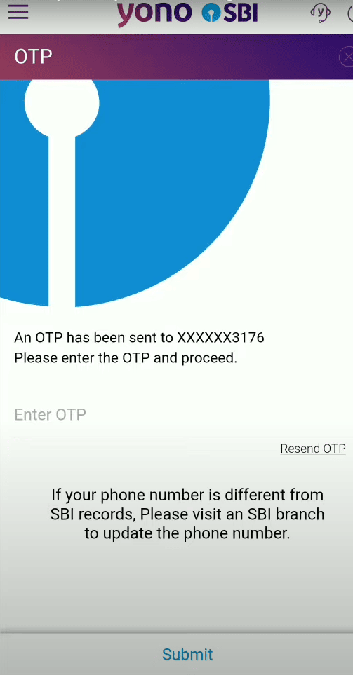 enter otp to confirm profile password