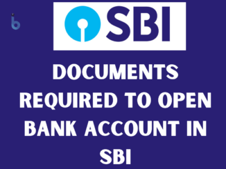 documents required for opening a bank account in SBI