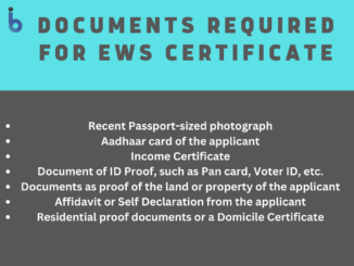 List of Documents Required For EWS Certificate