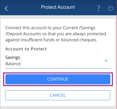 protect account hdfc app