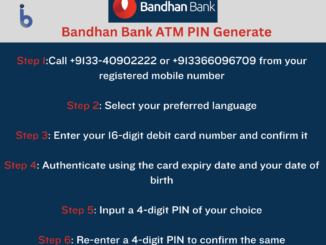 bandhan bank atm pin generate