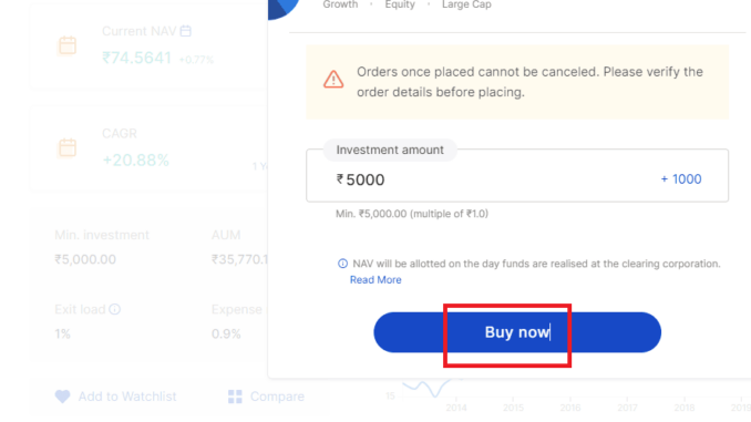 buy mutual fund zerodha